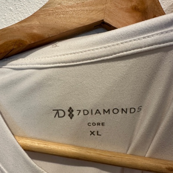 7 Diamonds White Short Sleeve Tee - Picture 2 of 4
